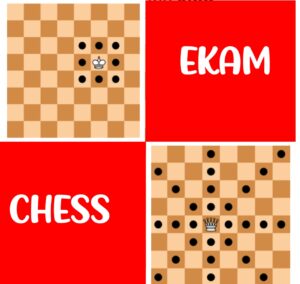 ekam_chess_logo_king_queen_move_chessboard